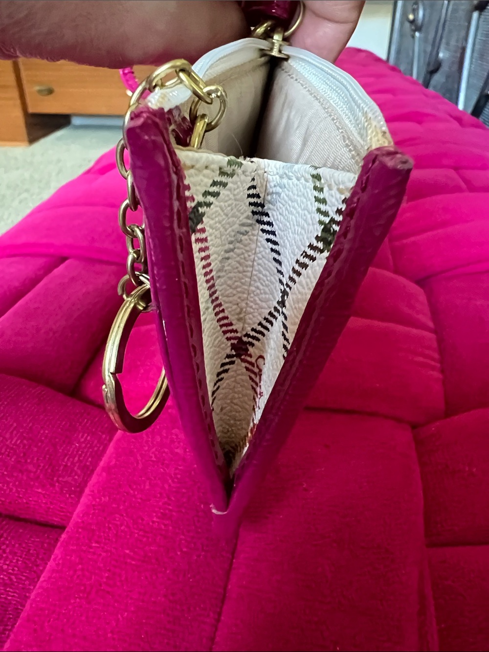 Coach Peyton Tattersall Mini Skinny ID Case - Picture 11 of 13